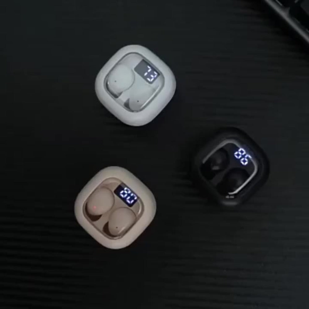 Wireless Earbuds Mini In-Ear Set with Compact Charging Case and Long Battery in Three Colors
