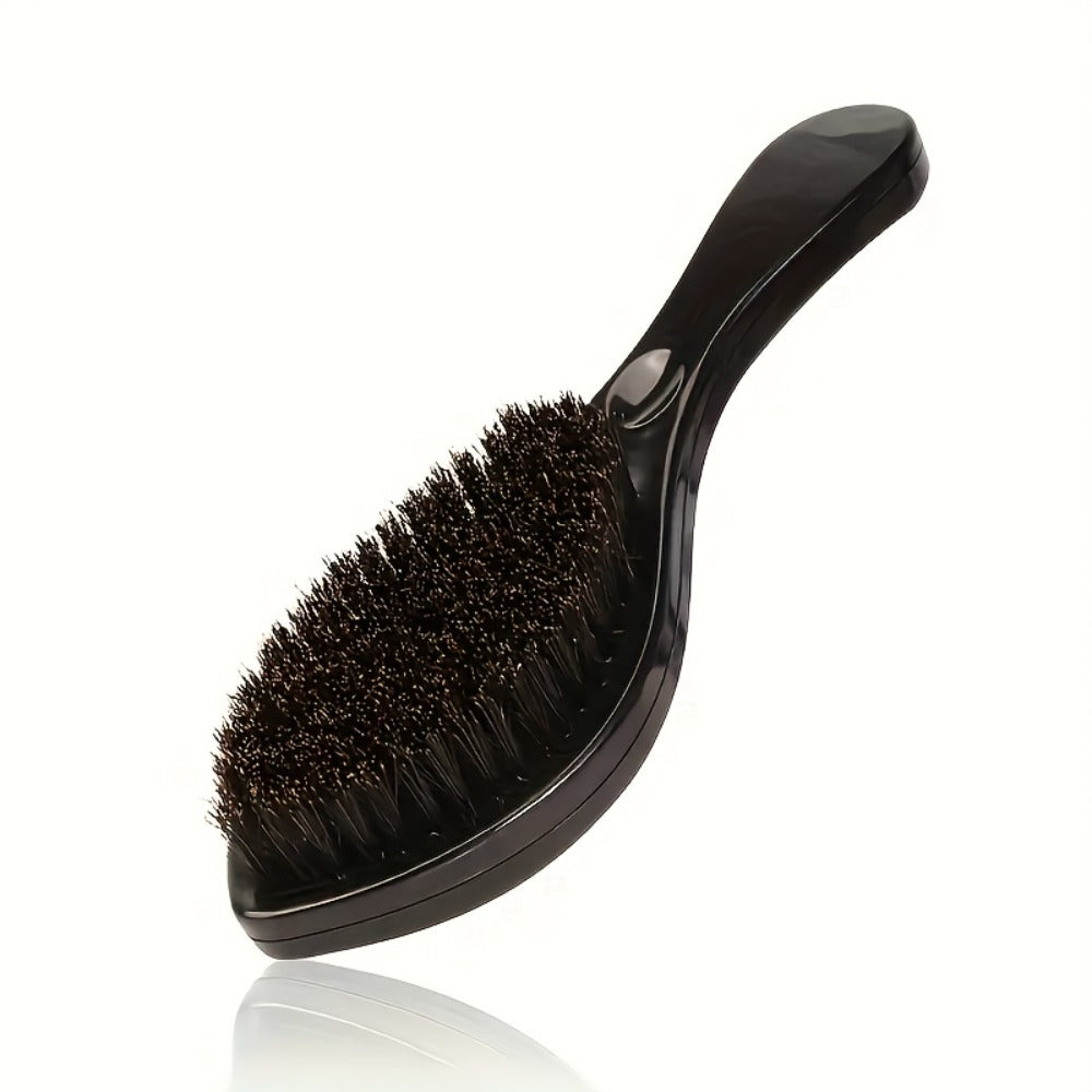 Wave Styling Brush with Curved Handle in Single-Brush or Five-Piece Hair Grooming Set Options