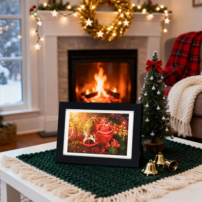 Black Picture Frame Set with 12 or 24 Frames in 4 x 6, 5 x 7 or 8 x 10-Inch Checkout Sizes