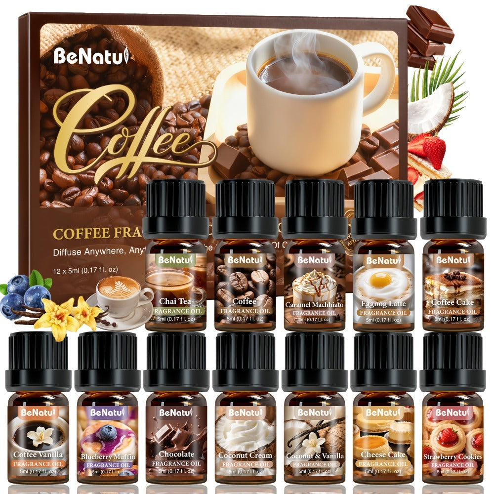 Aromatic Oil Gift Sets in Woody, Coffee, Date Night, Garden and Botanical Style Options Pictured