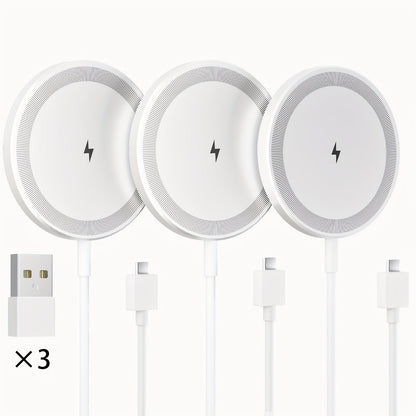 Magnetic Wireless Charging Pad Multi-Pack in White or Black with Two- or Three-Piece Checkout Options