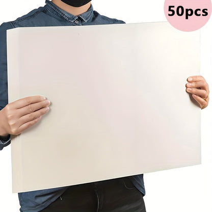 Watercolor Paper with 50 Displayed Sheets in 11.8 x 8.2-Inch or 16.5 x 11.7-Inch Protected Sizes