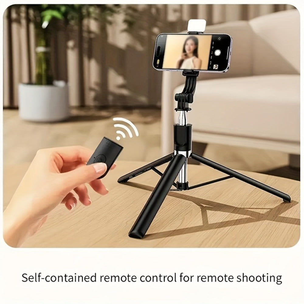 Anti-Shake Selfie Stick Tripod 68 Inch Retractable with Wireless Bluetooth Remote & 360° Rotation – Professional Stabilizer Phone Tripod for Travel Vlog Live Streaming iPhone Android