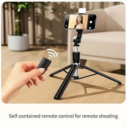 Anti-Shake Selfie Stick Tripod 68 Inch Retractable with Wireless Bluetooth Remote & 360° Rotation – Professional Stabilizer Phone Tripod for Travel Vlog Live Streaming iPhone Android