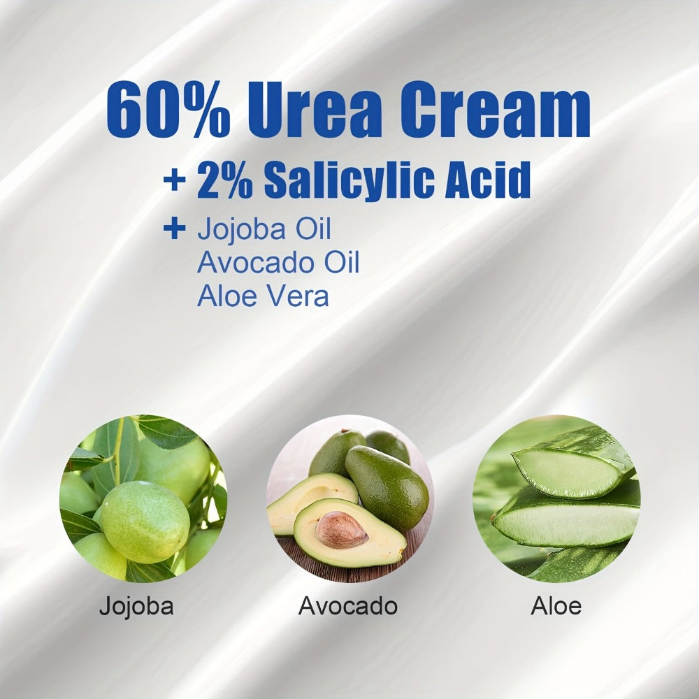 150ml Pump-Bottle 60% Urea and 2% Salicylic Acid Foot Cream with Jojoba, Avocado and Aloe Labeling