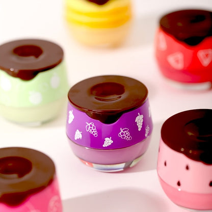 Vitamin E Lip Balm Set 8 Pcs Honey Pot Design — Propolis Overnight Hydration, 8 Flavors Honey Strawberry Watermelon Mint Aloe, Moisturizing Lip Treatment Gift for Women Girls & Beauty Lovers