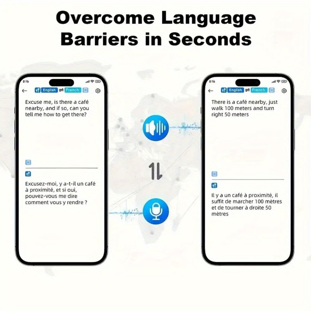 144-Language-Labeled Translation Earbuds with Wireless 5.4 Marking, Touch-Display Case and Two Colors
