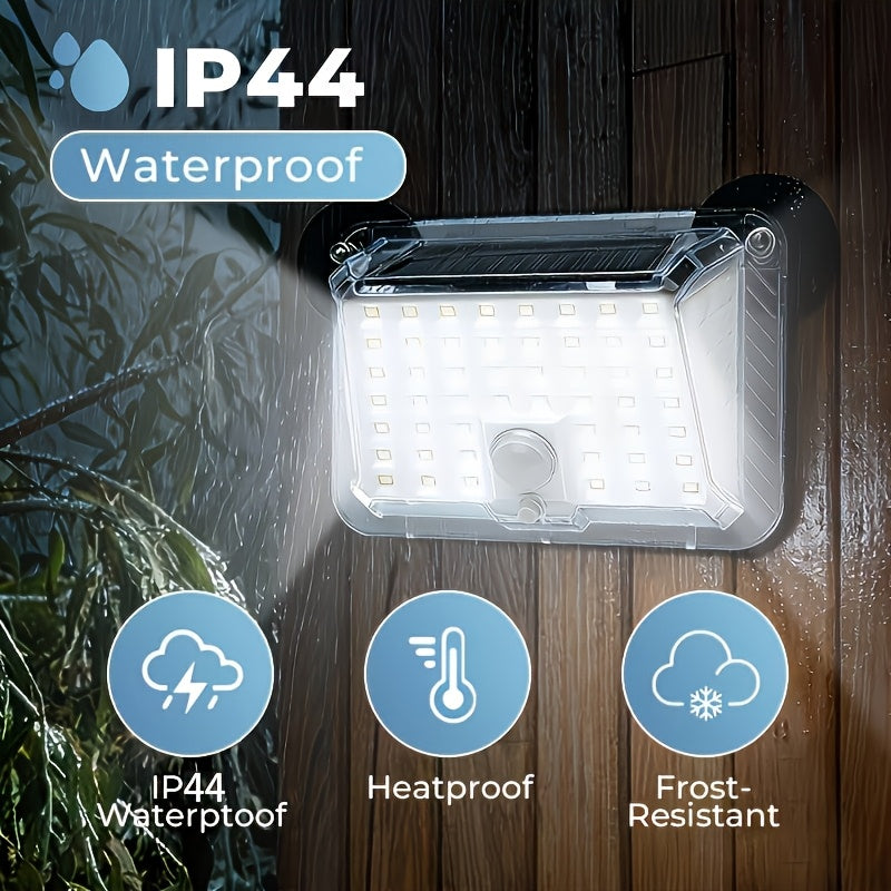 Magnetic RV Solar Motion Light 800LM - 90 LED, 270° Sensor, 3 Modes, IP65 Waterproof, for RV Awning, Camper, Trailer & Porch Exterior Lighting