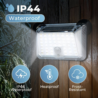 Magnetic RV Solar Motion Light 800LM - 90 LED, 270° Sensor, 3 Modes, IP65 Waterproof, for RV Awning, Camper, Trailer & Porch Exterior Lighting