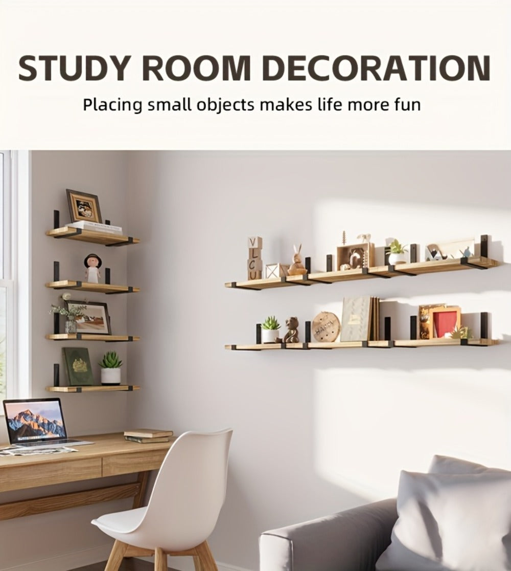 Floating Shelves for Wall 10 Pack 15.8x5.9 Inch Wall Mounted Shelf for Bedroom Kitchen for Home Cooking, Dining and Outdoor Meals