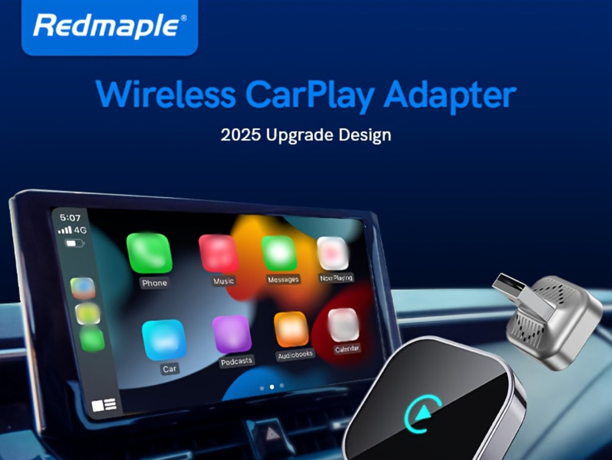 Wireless CarPlay Adapter 2-in-1 for iPhone & Android Auto, Mini USB-C Dongle, Convert Wired to Wireless, Plug & Play, Auto Connect, Low Latency, Dual-Band 2.4G+5G – 2026 Upgraded