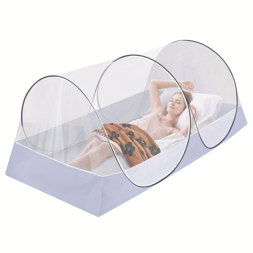 Foldable Mosquito Net for Bed Large Pop-Up Portable Mosquito Net for Camping Travel Patio Floor for Garden, Yard and Pest Management