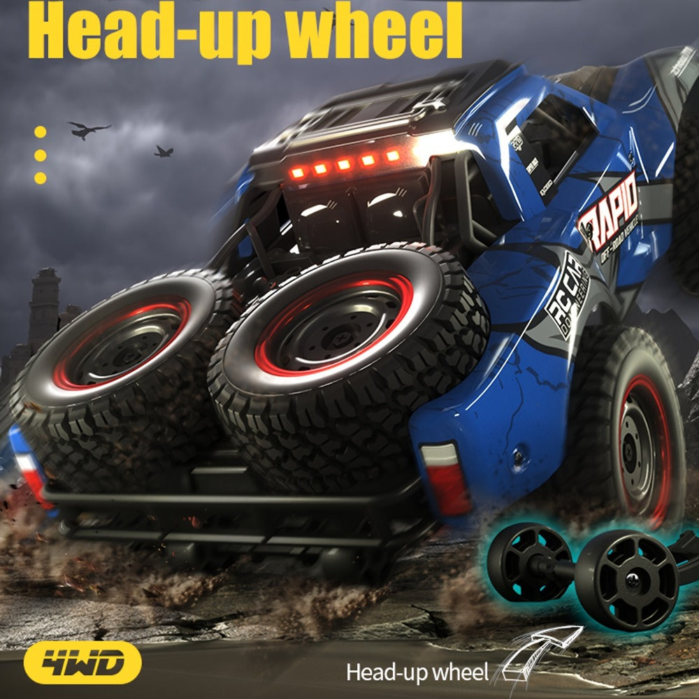 Remote Control Car, RAPTO 1:14 Scale 4WD Off-Road Truck with Carbon-Brush or Brushless Motor Variants and 2.4GHz Control