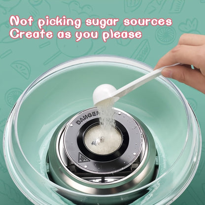 Cotton Candy Machine for Home & Commercial Use – Desktop Tabletop Floss Maker, Food-Grade Anti-Scald Design, Makes Colorful Fancy Spun Sugar, Includes Colored Sugar & Rolling Sticks