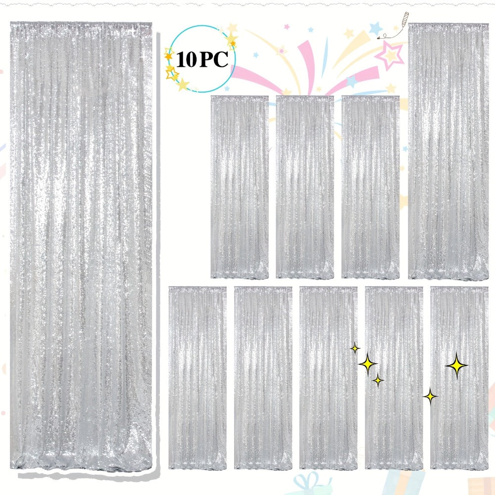 Sequin Backdrop Curtains 2FTx8FT Glitter Photography Background Panels for Party Wedding Birthday for an Everyday Personal Care Routine
