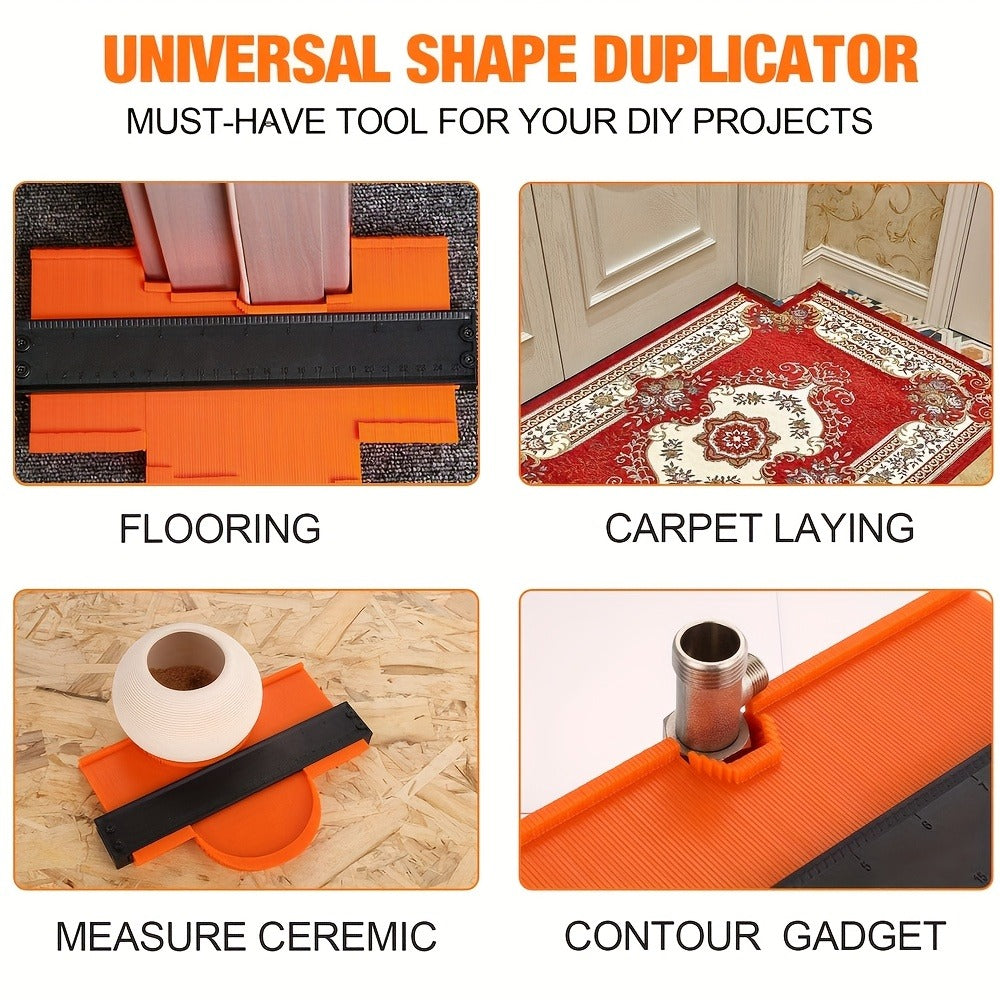 Two-Piece Contour Gauge Set with Locking Profile Duplicators in 6.5- and 11.5-Inch Size Options
