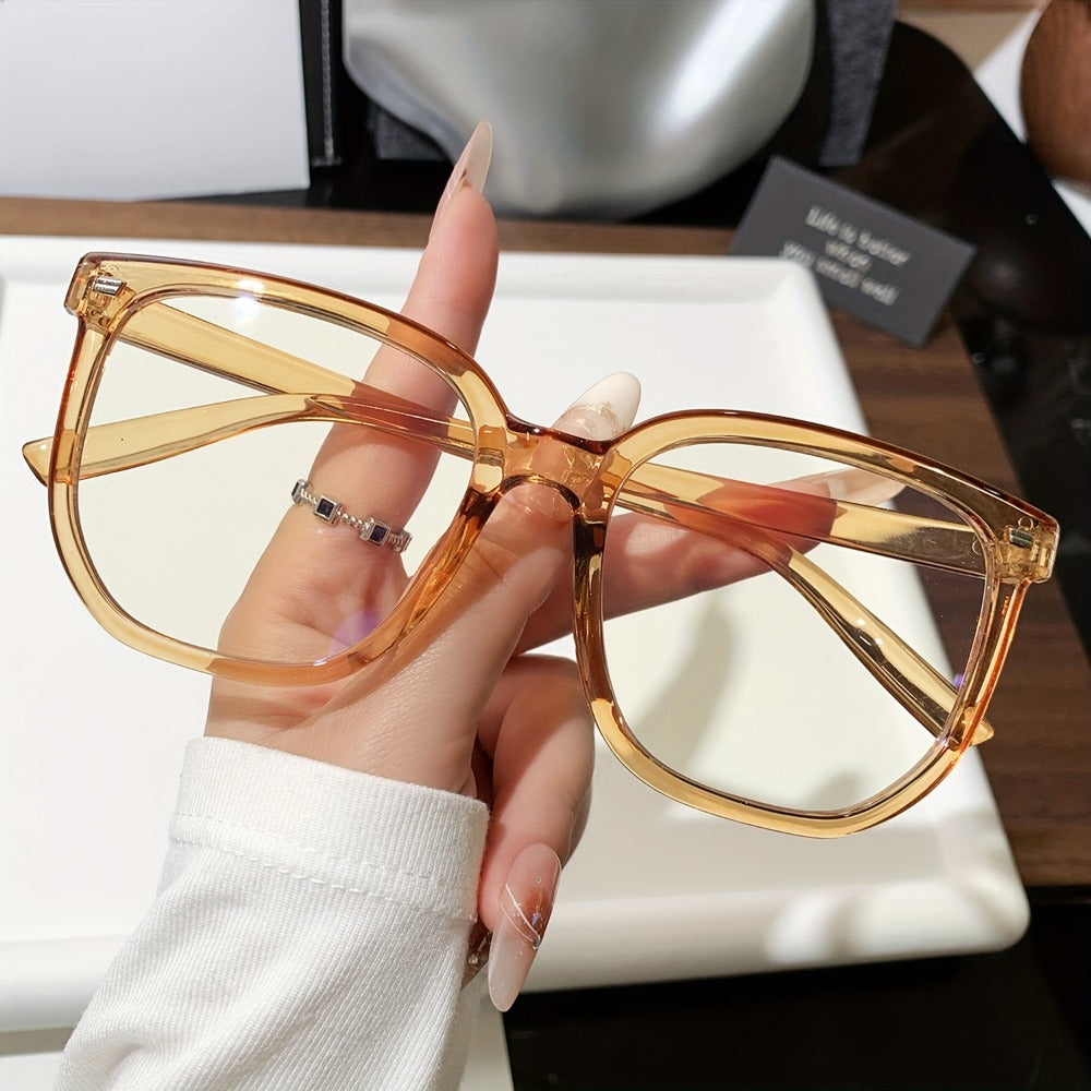 Rectangular Blue Light Glasses Six-Pair Set with Clear Lenses and A1 or A2 Assorted Frame Collections