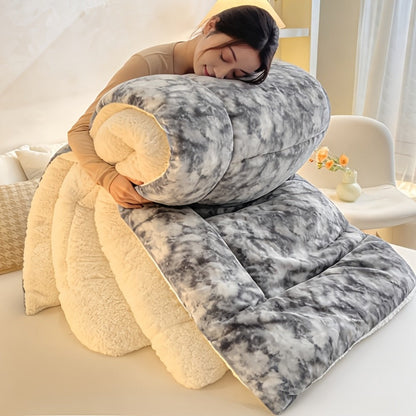 Moire Pattern Flannel Blanket – 200-250gsm Thick Plush Reversible Throw for Sofa & Bed, Soft Cozy Microfiber, 5 Colors, 4 Sizes