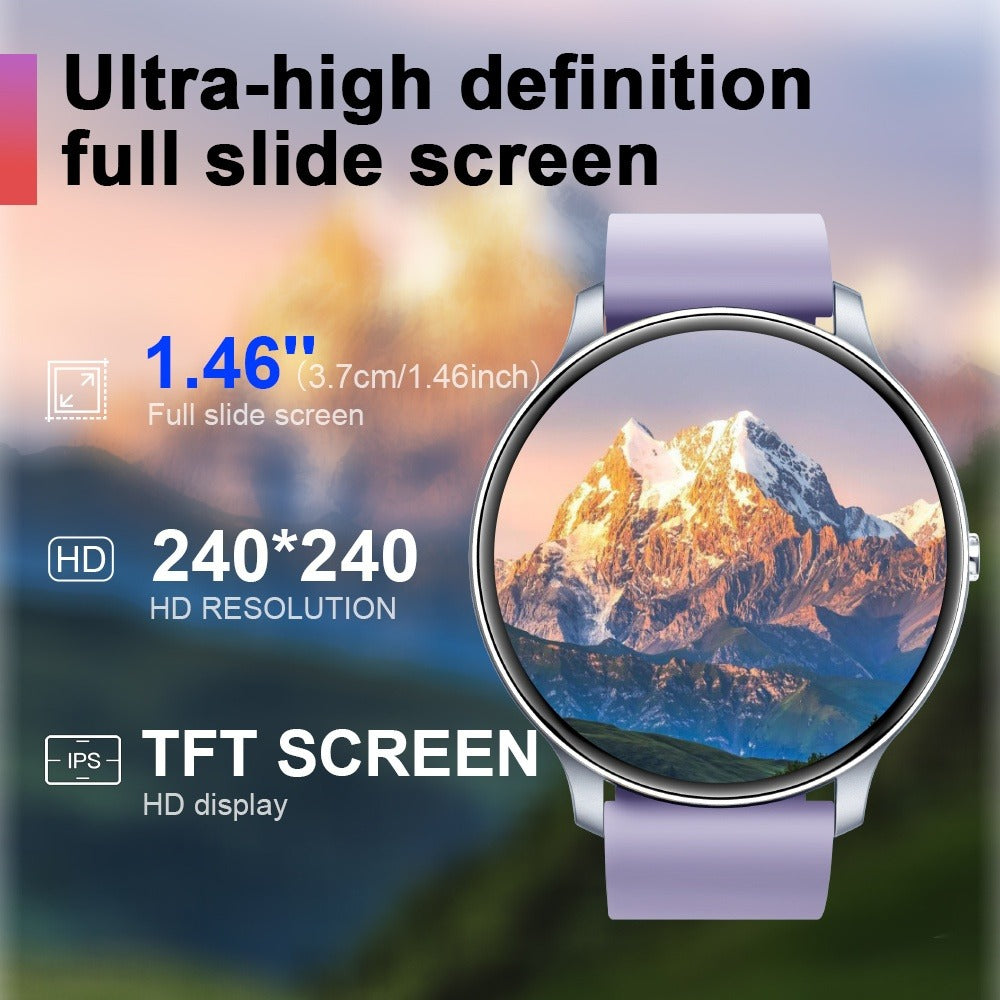 Smartwatch – IP68 Waterproof 1.46" HD – 100+ Sport Modes, Wireless Calling, Music Control, Remote Camera, Sedentary Reminder – Unisex…