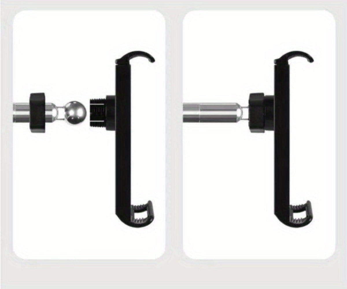 Floor-Standing Phone and Tablet Holder with Articulating Arm, Rotating Clamp and Exact 68.9-Inch Option