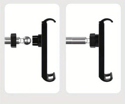Floor-Standing Phone and Tablet Holder with Articulating Arm, Rotating Clamp and Exact 68.9-Inch Option