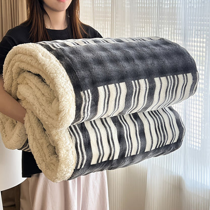 400-450 GSM Flannel Blanket with Plush-Look Lining, 16 Pattern Choices and Four Size Labels