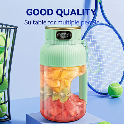 33.8-Ounce Portable Blender and Juicer with Top Digital Display in N99, Cyan or White Options