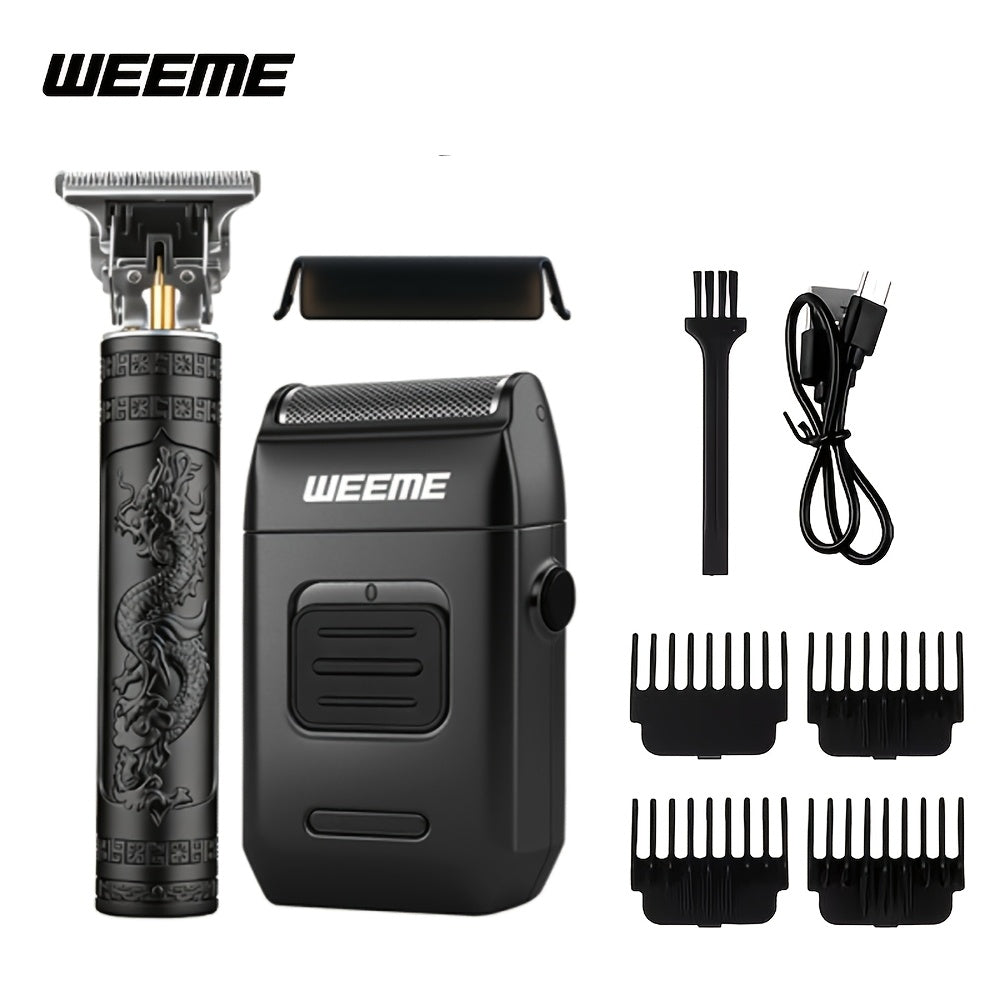 Men's Electric Grooming Kit 4-in-1 — Hair Clipper, Beard Trimmer, Electric Shaver & Nose Hair Trimmer Set, Gradient Design, 2-Piece & 4-Piece Options, Perfect Gift for Husband Dad Boyfriend