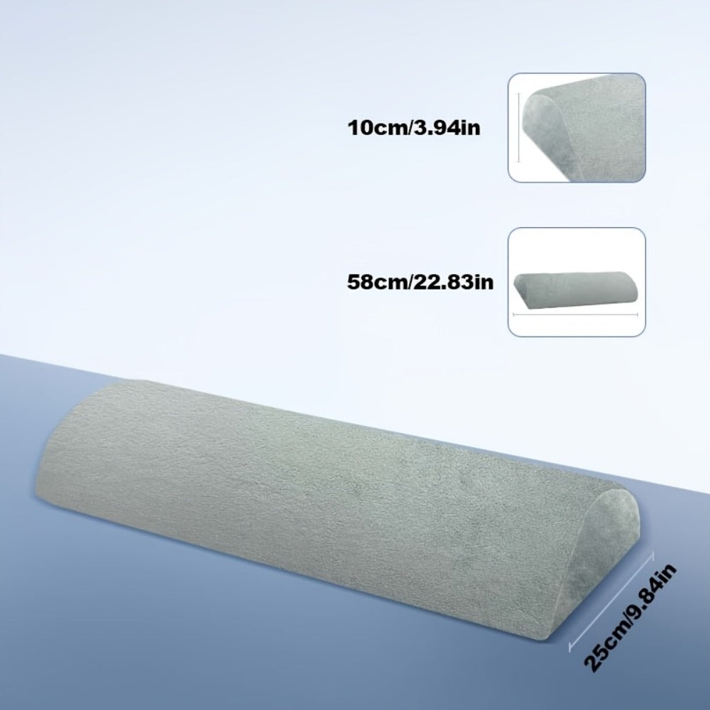 Memory Foam Lumbar Support Pillow Slow Rebound Half-Roll Multifunctional Leg Neck Back Support for Sleep Rest Recliner Elderly Bed Sofa Chair