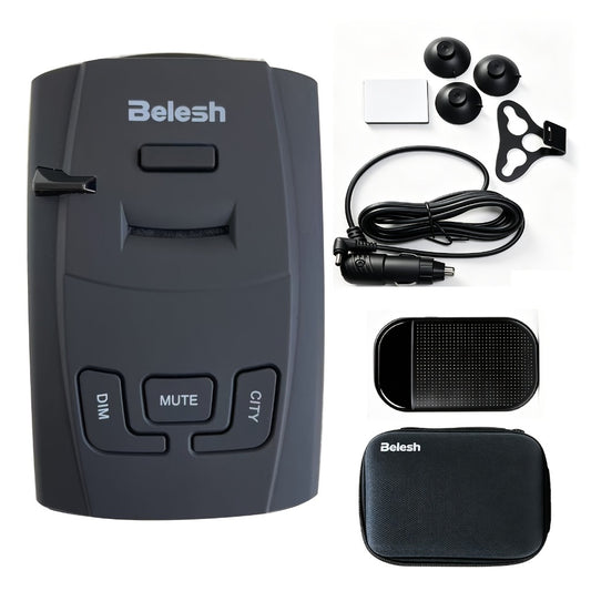 Radar Detector for Cars – S360 360° Long Range X/K/KA Band & Laser Detection with Voice Alerts, City Highway Mode, VG-2 Undetectable & Advanced False Alert Filter