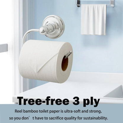 Three-Ply Bamboo Toilet Paper with 300 Sheets per Roll, 24-Roll Pack for Home, RV, Travel or Guest Bathrooms