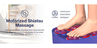 Collapsible Foot Spa with Heater, Temperature Control, Bubbles, Six Rollers and Two Color Options