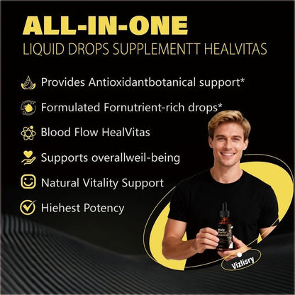 Feviarly Liquid Dietary Supplement Drops in Amber Bottles with Dropper Closures and One-, Two- or Three-Bottle Options
