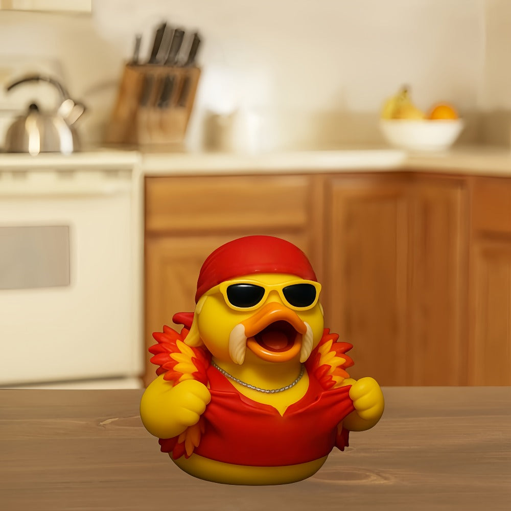 Resin Duck Figurine Decorative Statue - Holiday Themed Ornament for Halloween, Christmas, Day of the Dead & More - Cute Duck Sculpture Home Decor & Gift Idea