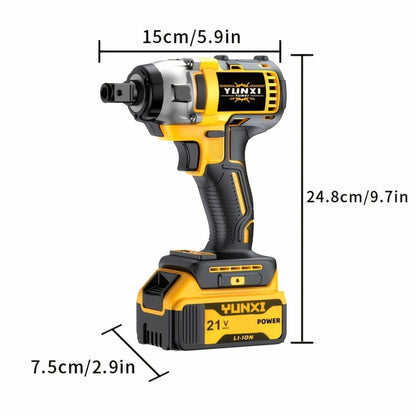 Impact Drill Set 21V Cordless with Drill Bit Accessories, Toolbox & Charger – Heavy Duty Wireless Impact Wrench Drill, 2AH / 4AH Battery Options, for Car Repair, Construction & Heavy-Duty DIY Projects