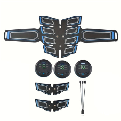 EMS Muscle Stimulator Belt – TENS Body Massager for Muscle Toning, Pain Relief & Full Body Relaxation | Adjustable Modes, USB Charging, Fitness Shaper for Home Gym Use