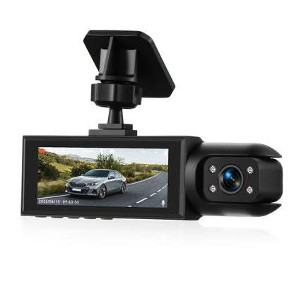 Dash Camera Checkout Options with Wide-Screen Dual-Camera Body or Two-Inch No-WiFi Models Pictured