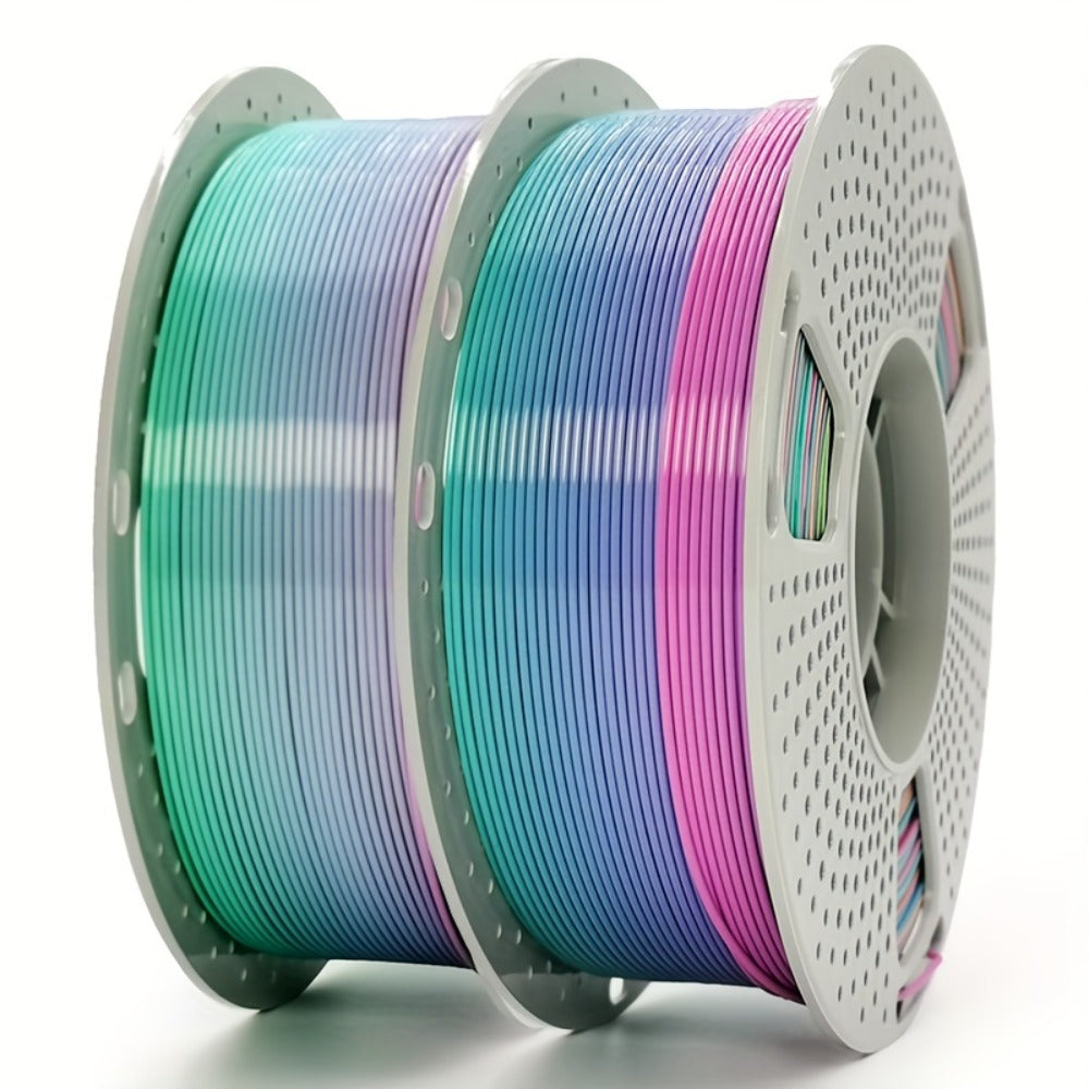 Gryddle PLA Rainbow Filament 1.75mm 0.55LB Color Shift Multicolor Gradient Matte Jelly Crystal Finish Single Extruder FDM Compatible DIY Art Cosplay Gift