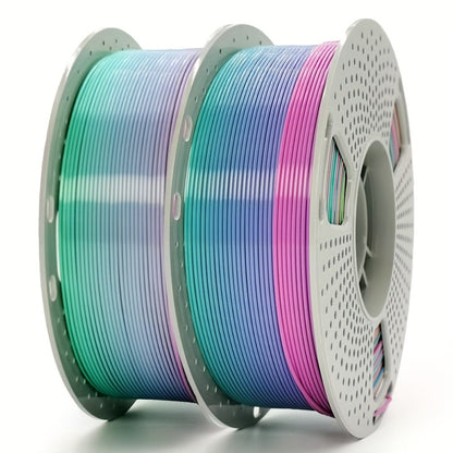 Gryddle PLA Rainbow Filament 1.75mm 0.55LB Color Shift Multicolor Gradient Matte Jelly Crystal Finish Single Extruder FDM Compatible DIY Art Cosplay Gift