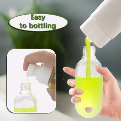 50-Pack 1.7 oz Clear Refillable Travel Bottles with Keychain Tops for Toiletries and Liquids