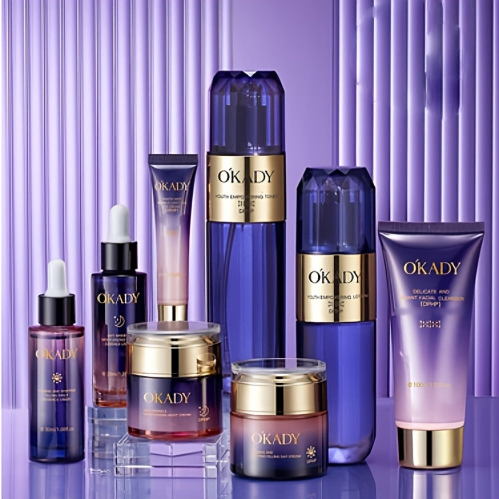 8-Piece Collagen & Hyaluronic Acid Skincare Set – Anti-Aging Kit for Firmer, Smoother & Younger-Looking Skin, Enhances Elasticity & Deep Hydration, Premium Gift for Women