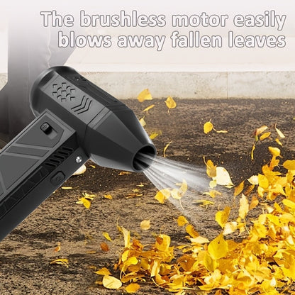 130000 RPM Portable Turbo Fan Blower & Vacuum 2-in-1, USB Rechargeable Cordless Handheld Air Blower for Dust Removal, Cooling, Snow Blowing, Car Cleaning, Inflatable Pad, Ignition Aid