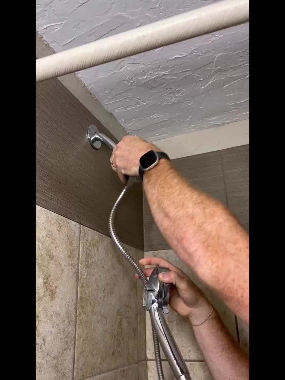 Rainfall and Handheld Shower Combo with 10 or 12-Inch Head, 78-Inch Hose and Chrome or Black Finish