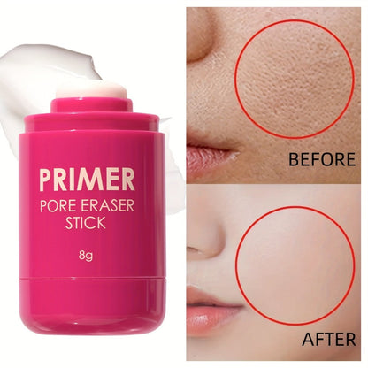 Pore Minimizer Face Primer Stick 2pcs Oil Control Long-Lasting Matte Finish Makeup Base – Lightweight Moisturizing Foundation Primer for Oily Combination All Skin Types Women