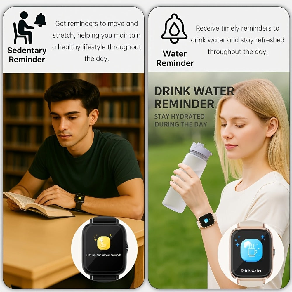 Smartwatch – with Remote Photo Control & HD Voice Calling, Large Screen Unisex , Message Notifications, Multiple Sport Modes, Heart Rate…