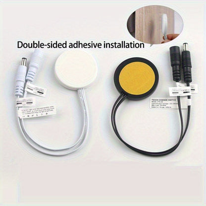 Hidden Touch Sensor LED Dimmer Switch DC 5-24V, Capacitive Touch Dimming Switch for LED Light Strip