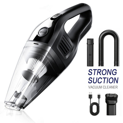 Handheld Vacuum Cleaner with 5KPa Suction, Rechargeable Battery, Crevice Tool and Six Color Bundles