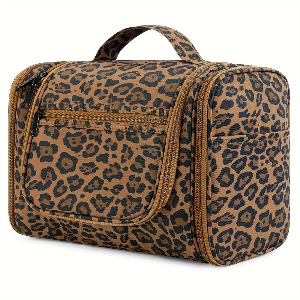Toiletry Bag Hanging Multi-Pocket Shower Organizer with Metal Hook, Carry Handle and Seven Print Options