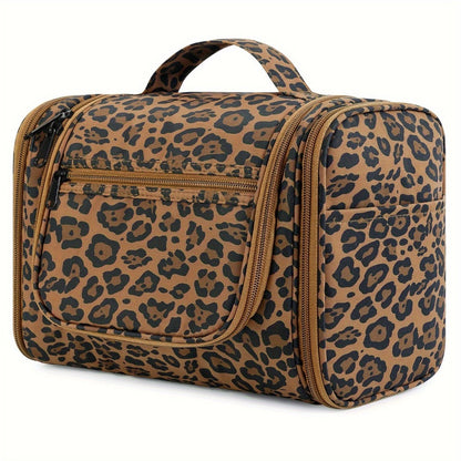Toiletry Bag Hanging Multi-Pocket Shower Organizer with Metal Hook, Carry Handle and Seven Print Options
