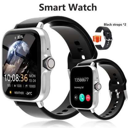 Smartwatch with Bluetooth Calling 1.91" AMOLED HD Touch Screen, Voice Assistant, Music Playback, Built-in Mic & Speaker, Multi-Sport Fitness Tracker – iPhone & Android Compatible